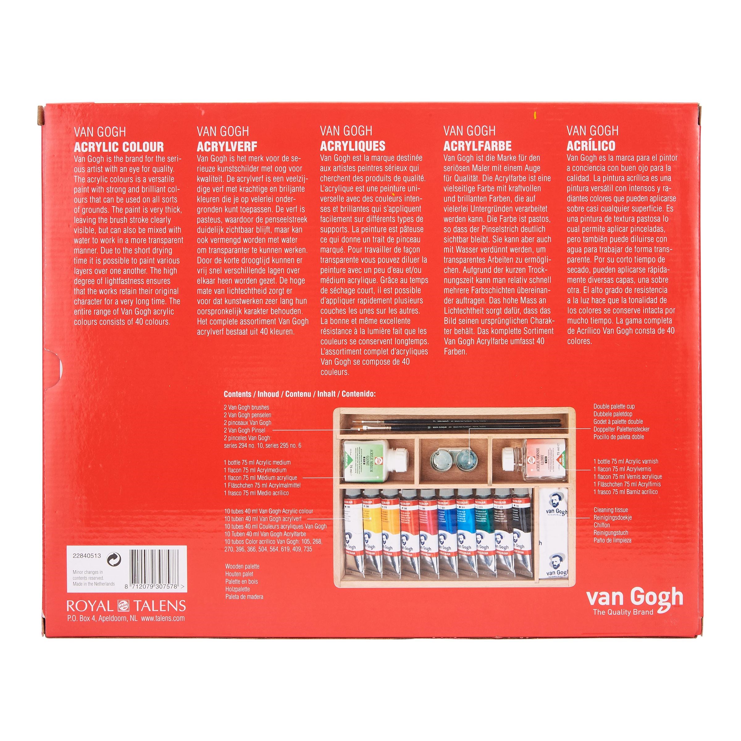 Van Gogh acrylic colour box Basic - 4