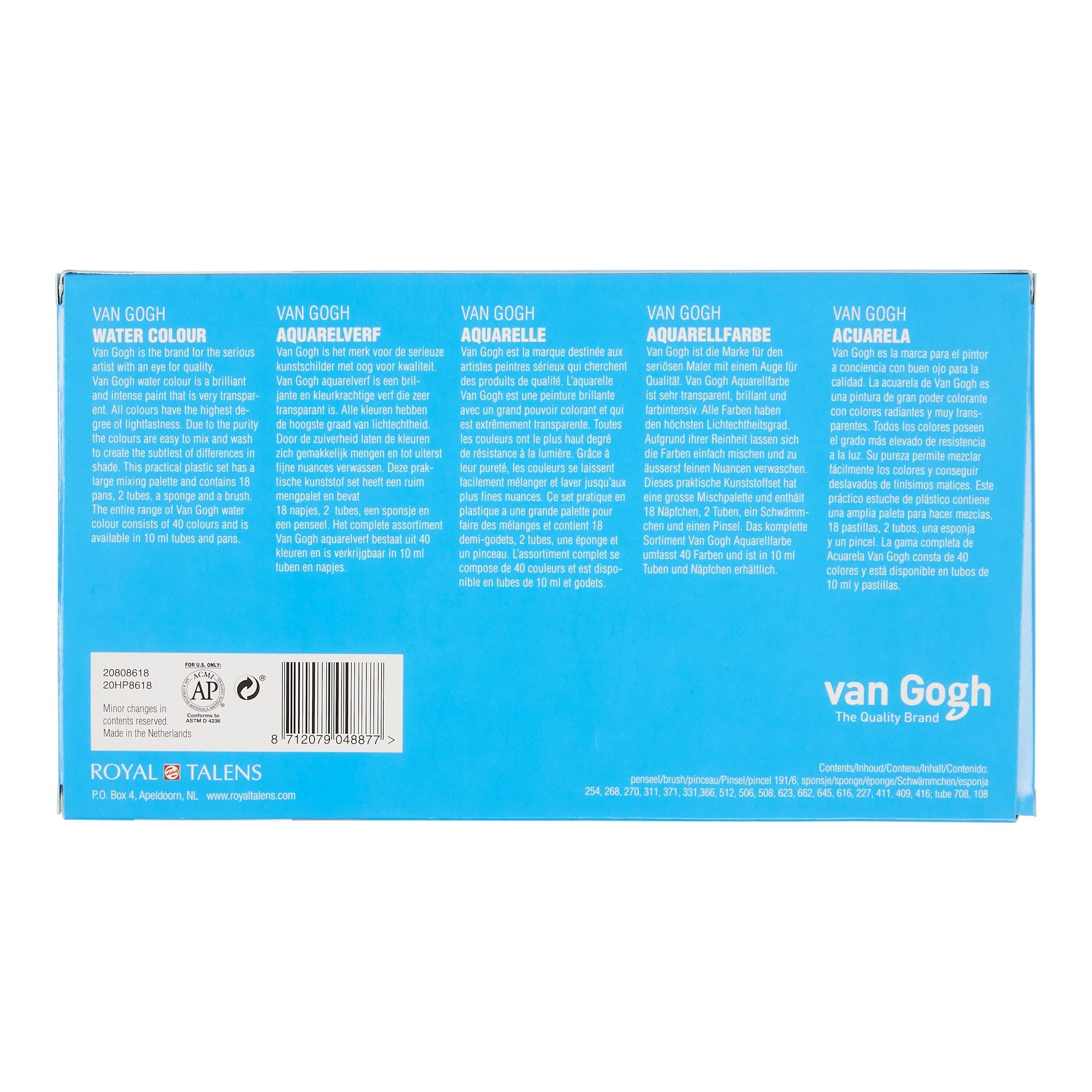 Van Gogh Watercolour plastic set 20HP8618 - 5