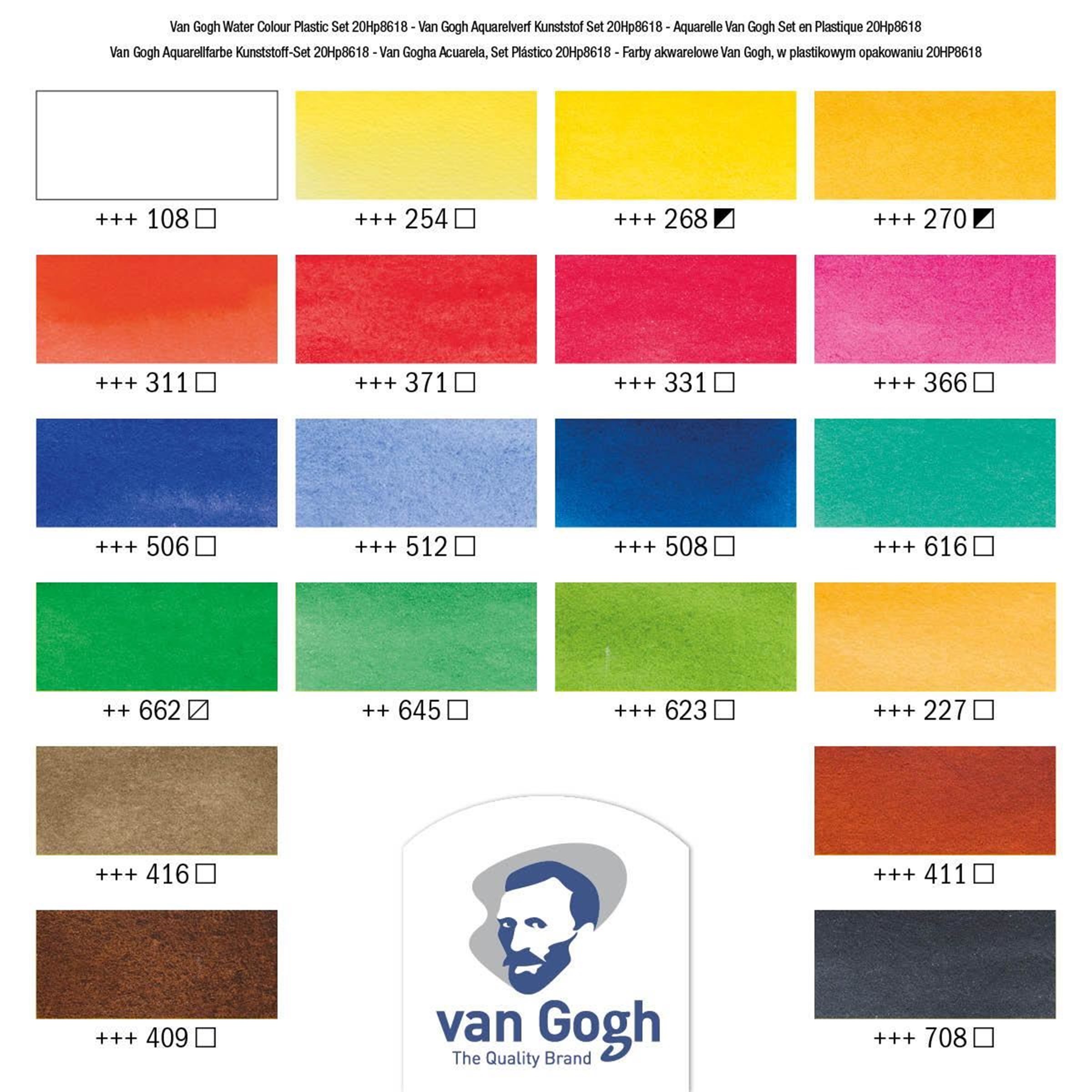 Van Gogh Watercolour plastic set 20HP8618 - 2