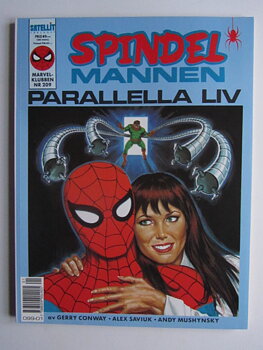 Spindelmannen album Marvelklubben 209 med påse