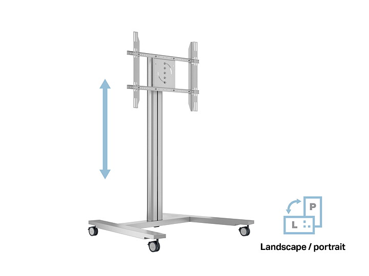 M Public Display Stand 145 HD Single Silver