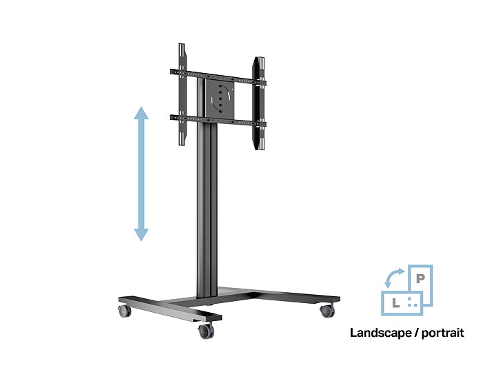 M Public Display Stand 145 HD Single Black
