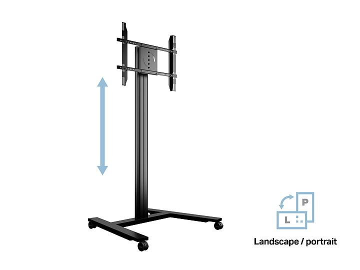 M Public Display Stand 180 HD Single Black