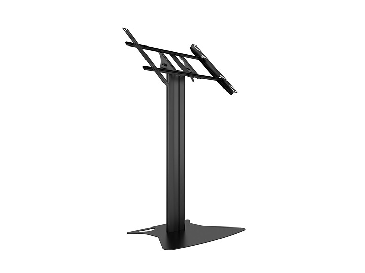 M Public Display Stand 110 Tilt & Table Floorbase, Flight Case