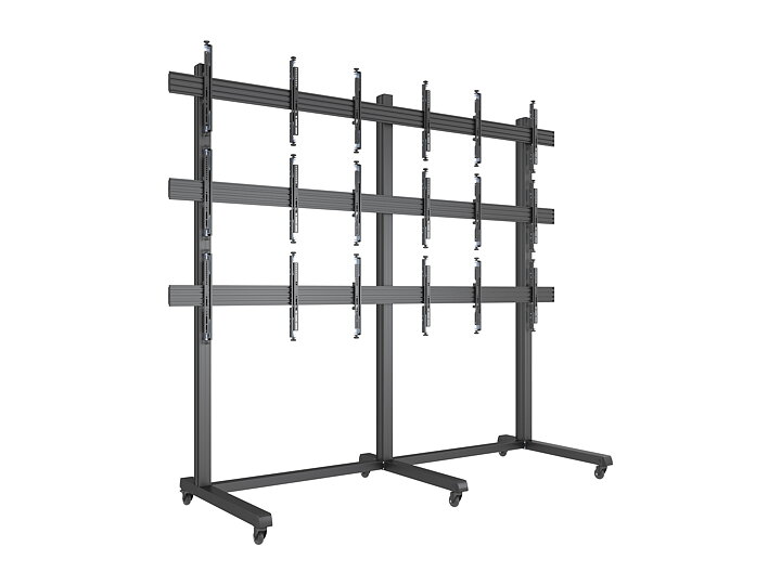 M Public Video Wall Stand 9-Screens 40-55" Black