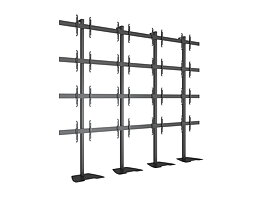 M Public Video Wall Stand 16-Screens 40-55'' Black
