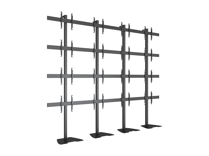 M Public Video Wall Stand 16-Screens 40-55'' Black