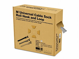 M Cable Sock Roll Hook-and-loop Silver 50m-L