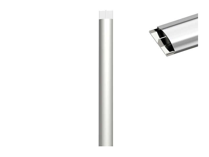 M Cable Cover SS Aluminum 75mm W - 1100mm L