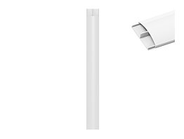 M Cable Cover SS White 75mm W - 1600mm L