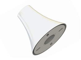 M Pro Series - Floor To Ceiling Plate White