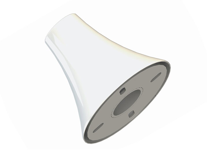 M Pro Series - Floor To Ceiling Plate White