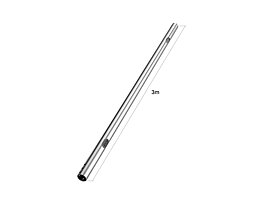 M Pro Series - Chrome Extension Pipe 3m