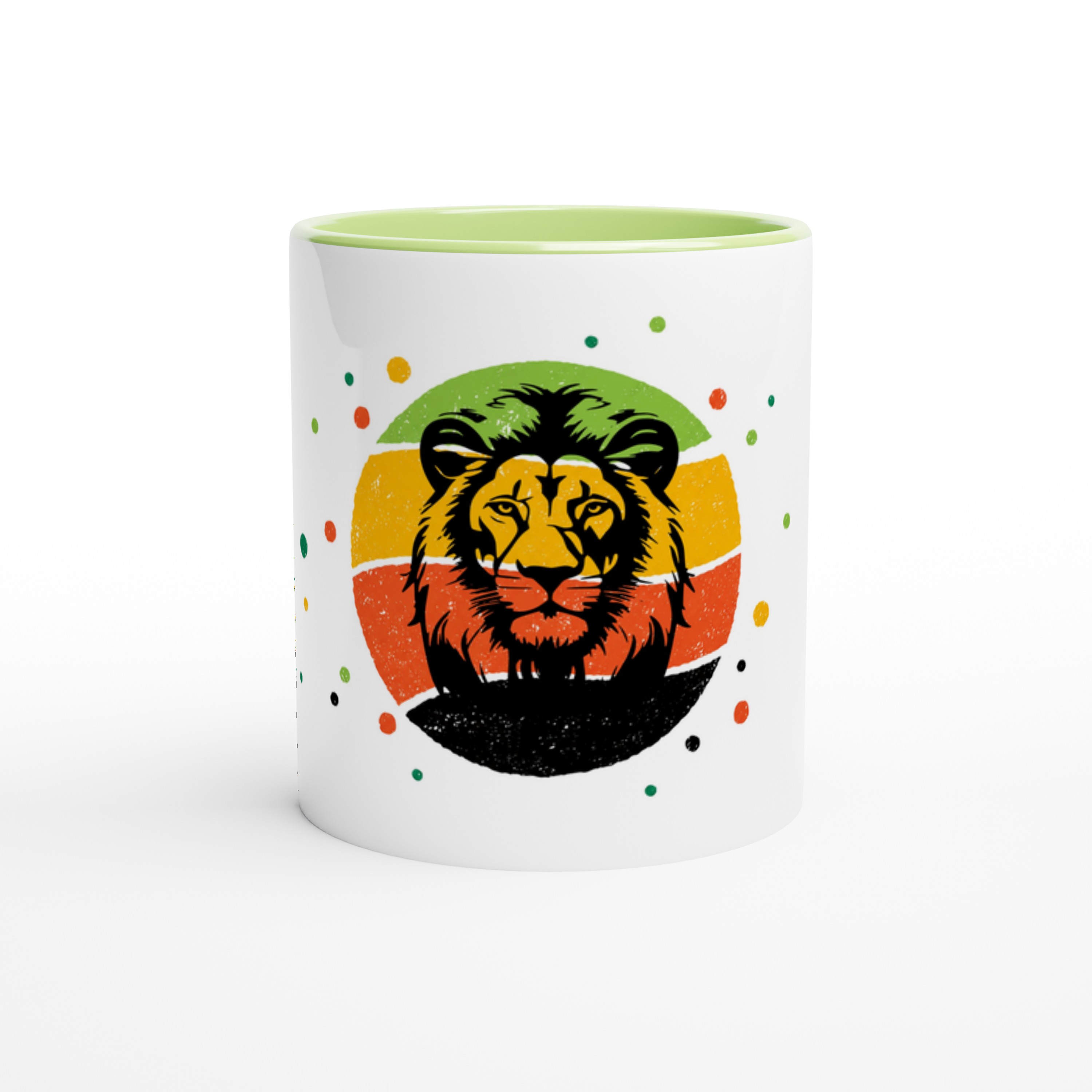 Lion Coffee Mug White