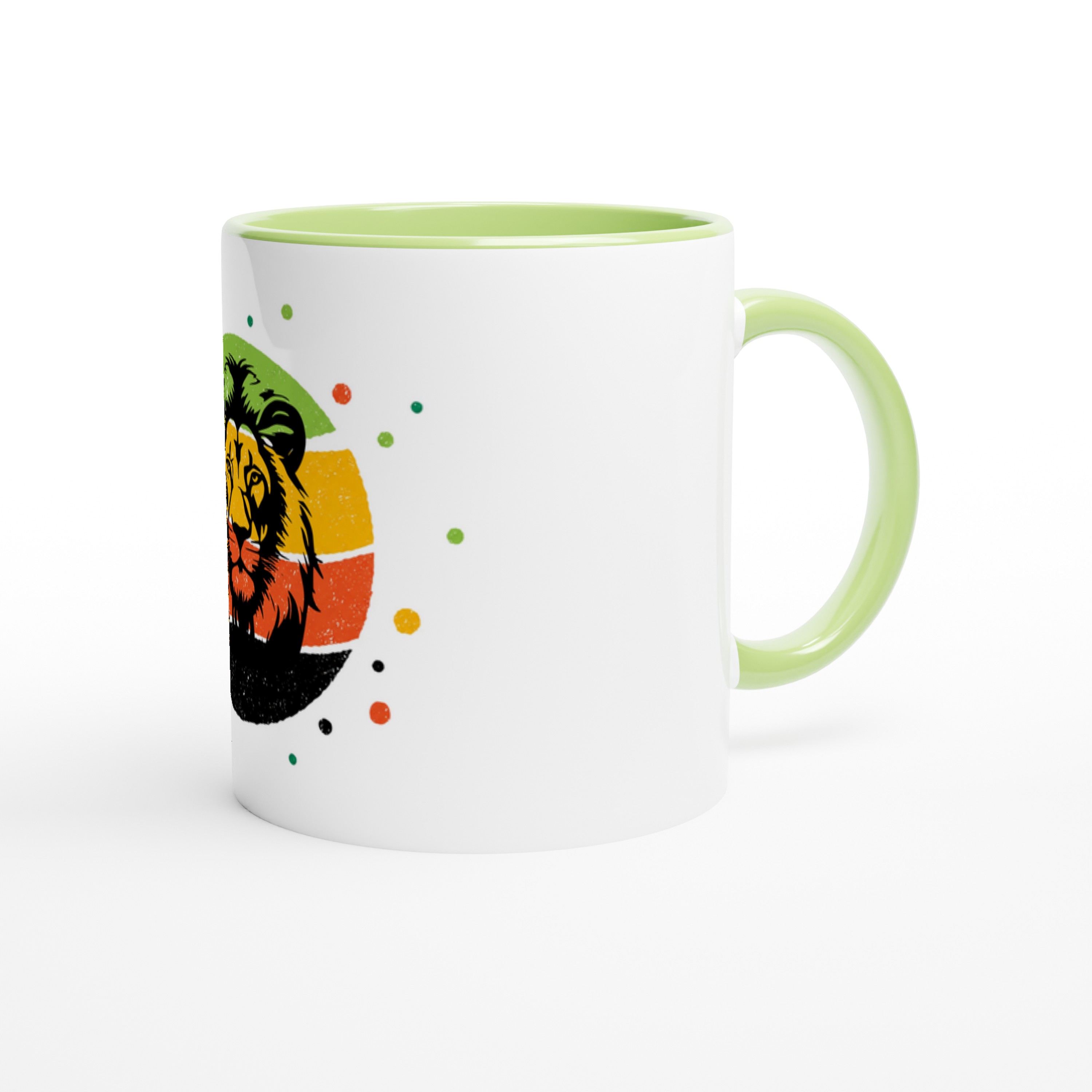 Lion Coffee Mug White - 3