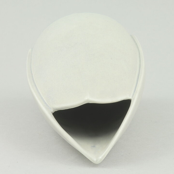 スティグ・リンドベリ Endivシリーズ フォルムが草を思わせる白い花瓶 Vase 1956年 18cm