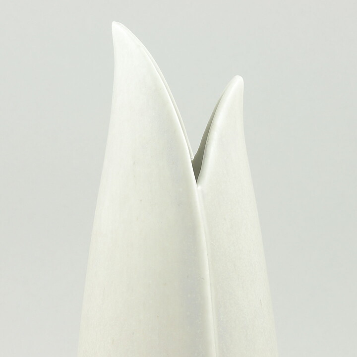 Stig Lindberg (Endiv 1956) White Organic Vase 18 cm