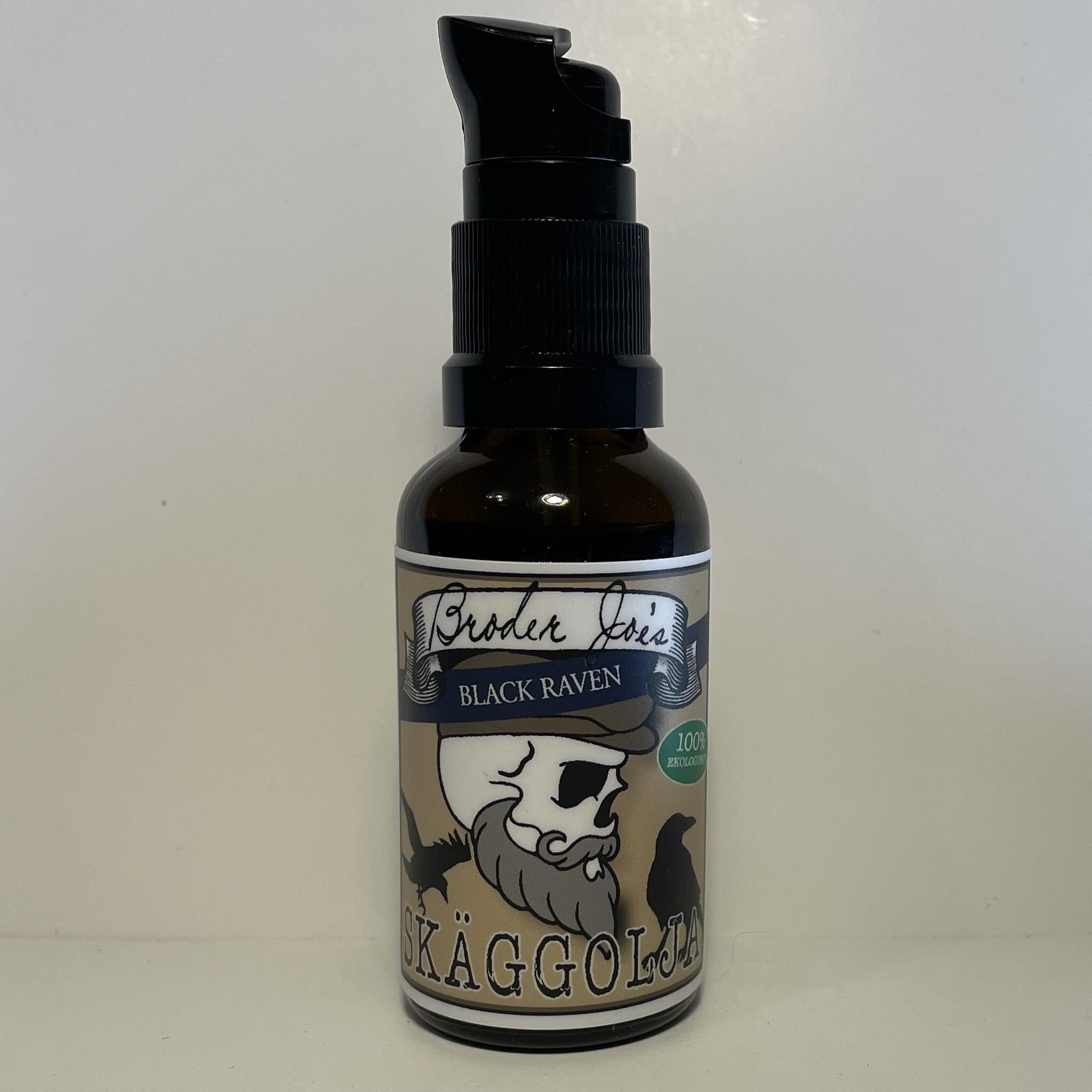 Ekologisk Skäggolja Black Raven 30 ml