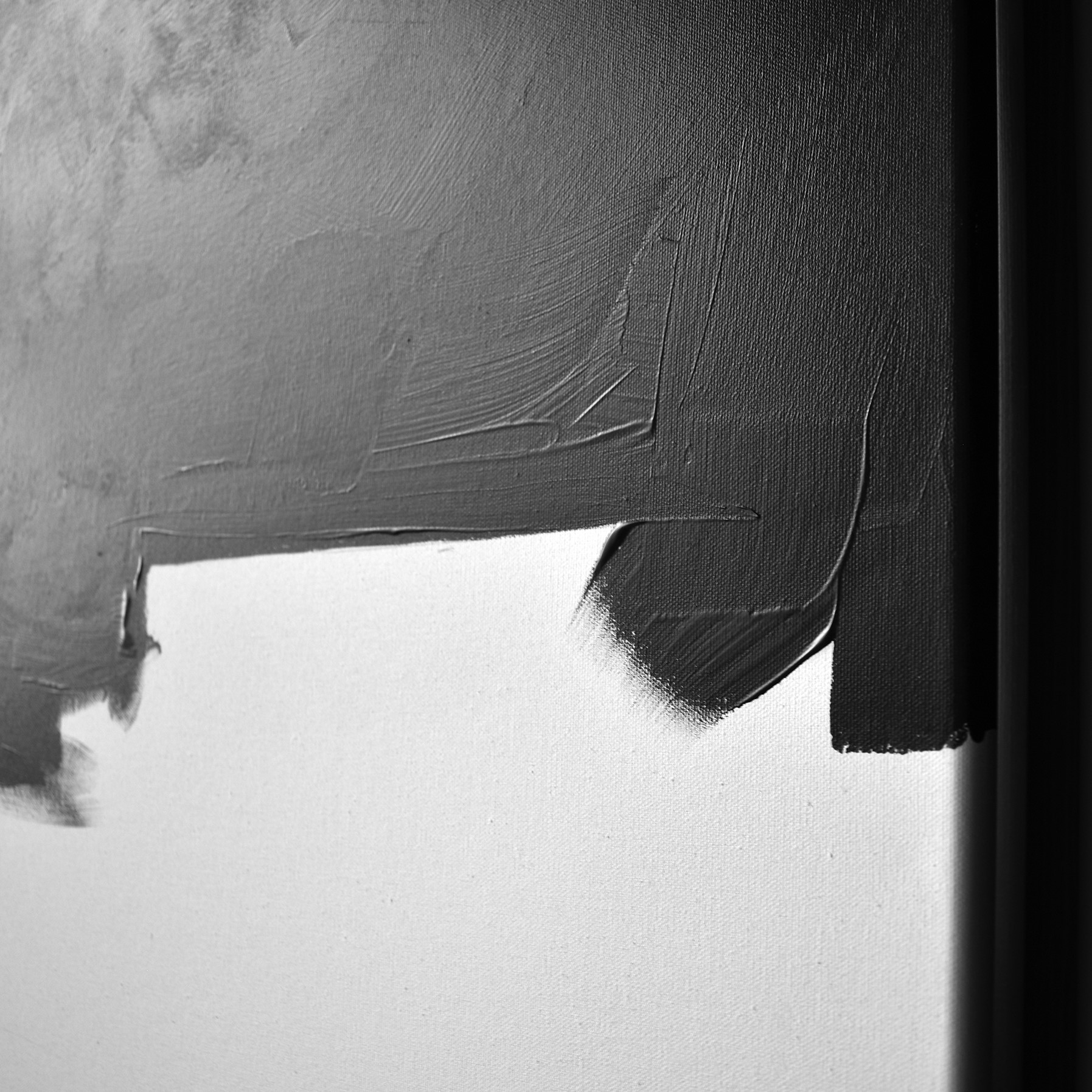 PAST & FUTURE svart abstrakt tavla