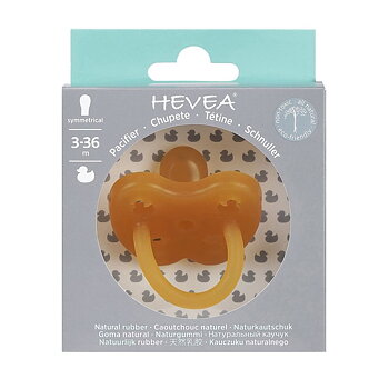 Hevea Napp Naturgummi Anka 3-36 mån