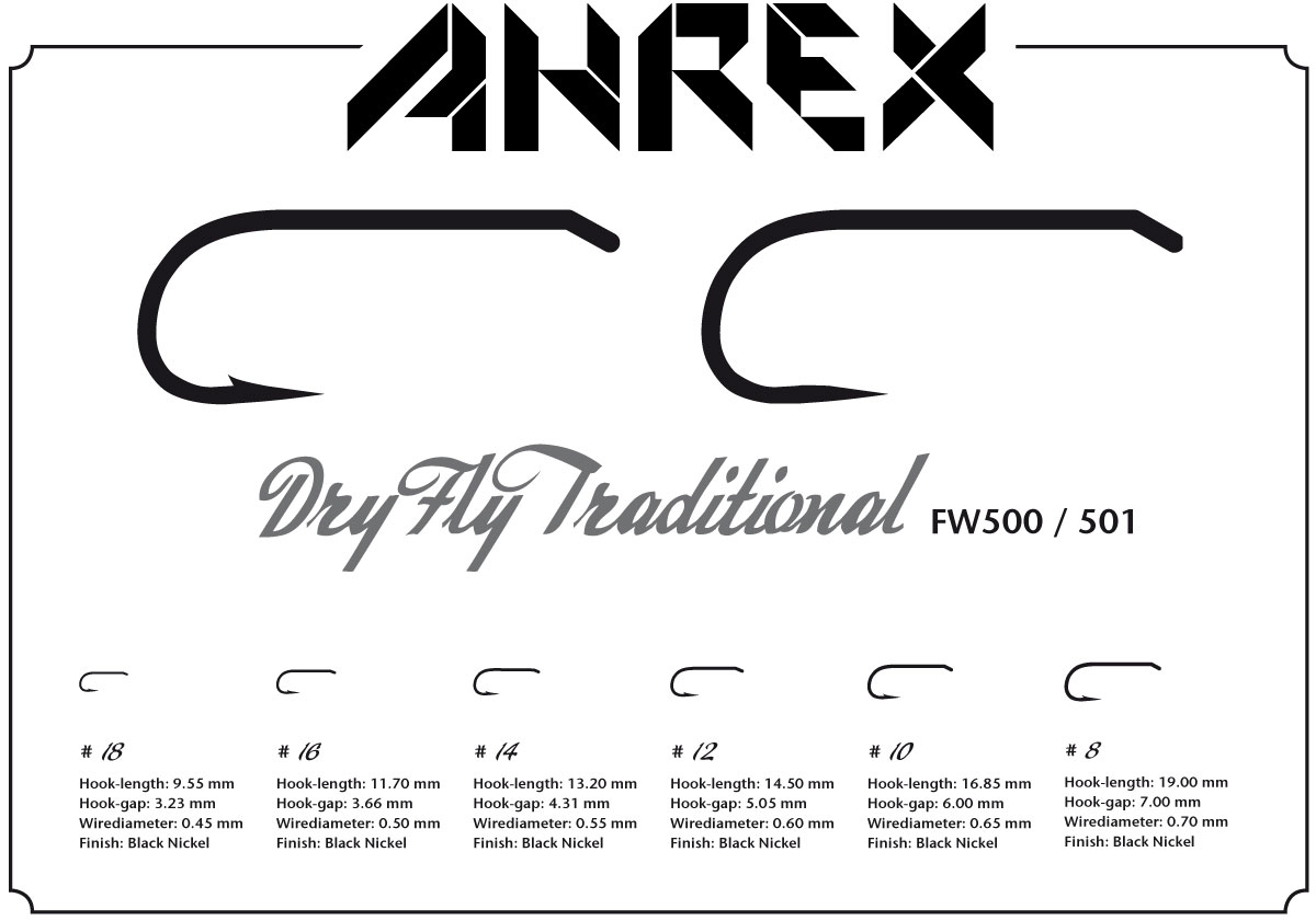 Ahrex  Dry Fly  Barbless FW501 - 2