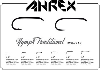 Ahrex  Nymph Traditionell Barbless FW561