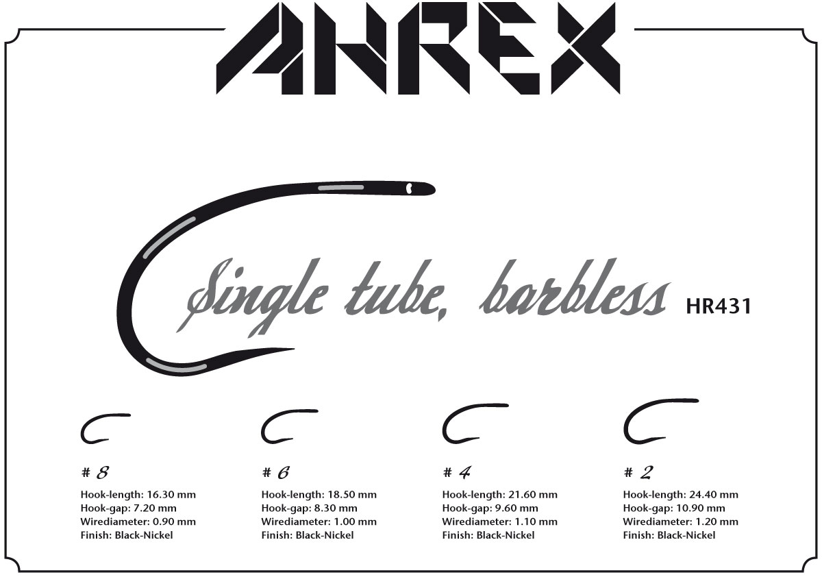 Ahrex  Tube Single Barbless HR431 - 2