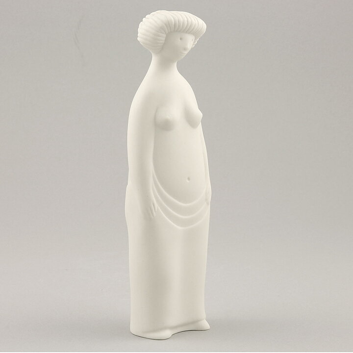 Stig Lindberg (Parian 1977) Matte White Lilla Eva Sculpture 18 cm 