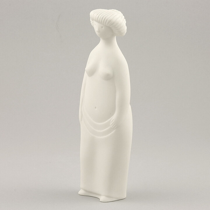 Stig Lindberg (Parian 1977) Matte White Lilla Eva Sculpture 18 cm 