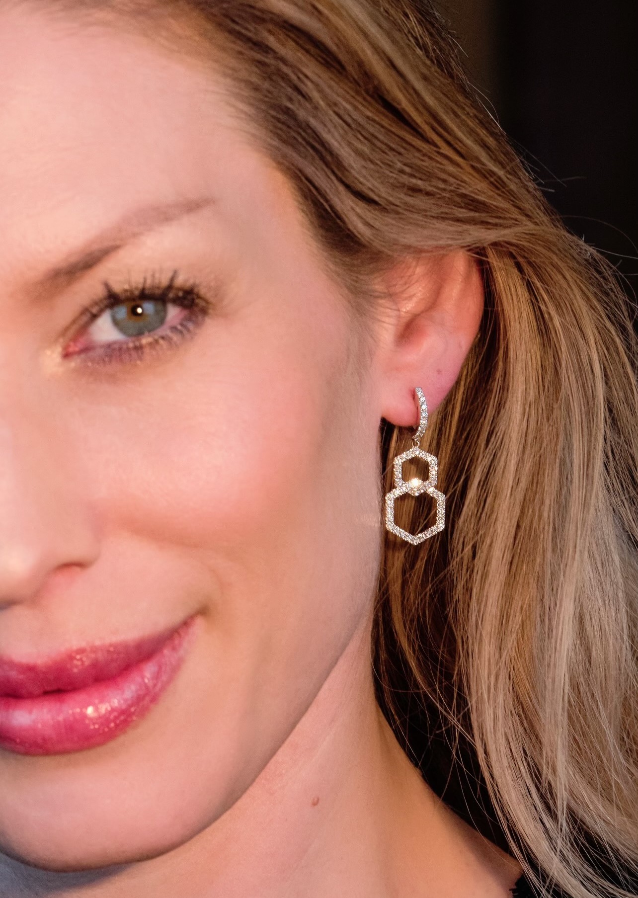 Diamond earrings Esagoni small - 2