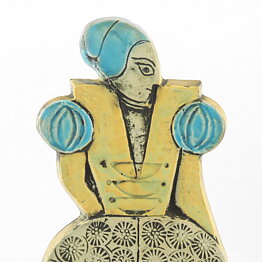 Lisa Larson (Drabant 1967) Relief Wall Plaque with Lady Motif 29 cm