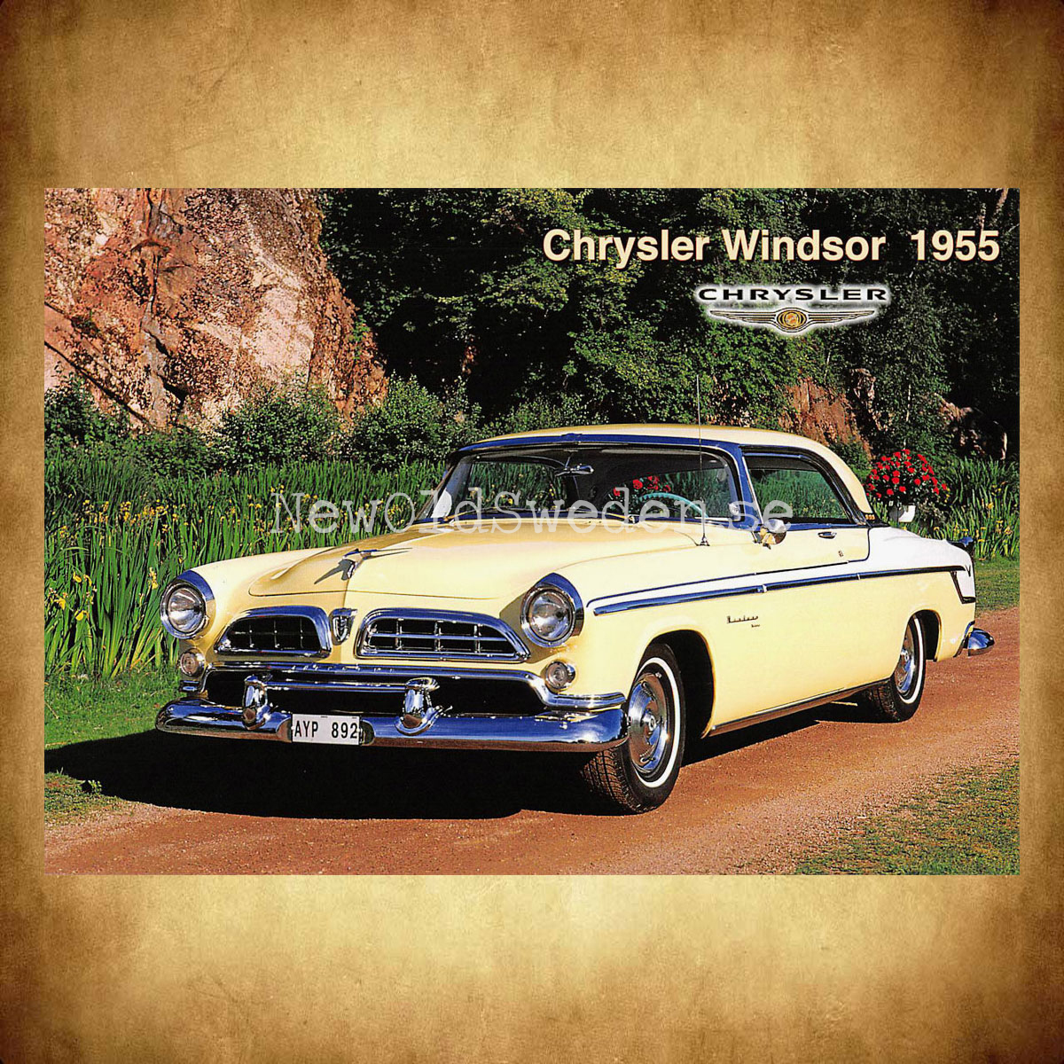 Chrysler Winsor 1955 - Vykort A5 - 3