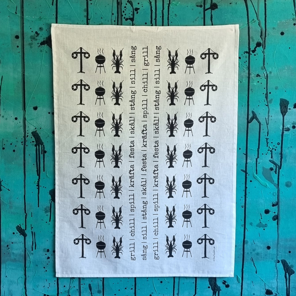 tea towel SWEDISH SUMMER