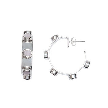 SIGRÉN Modernista hoops silver