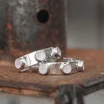 SIGRÉN Modernista hoops silver