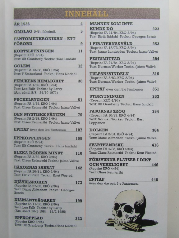 Fantomen krönika Band 2 - 3