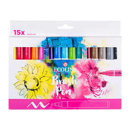 Ecoline Brush Pen set 15