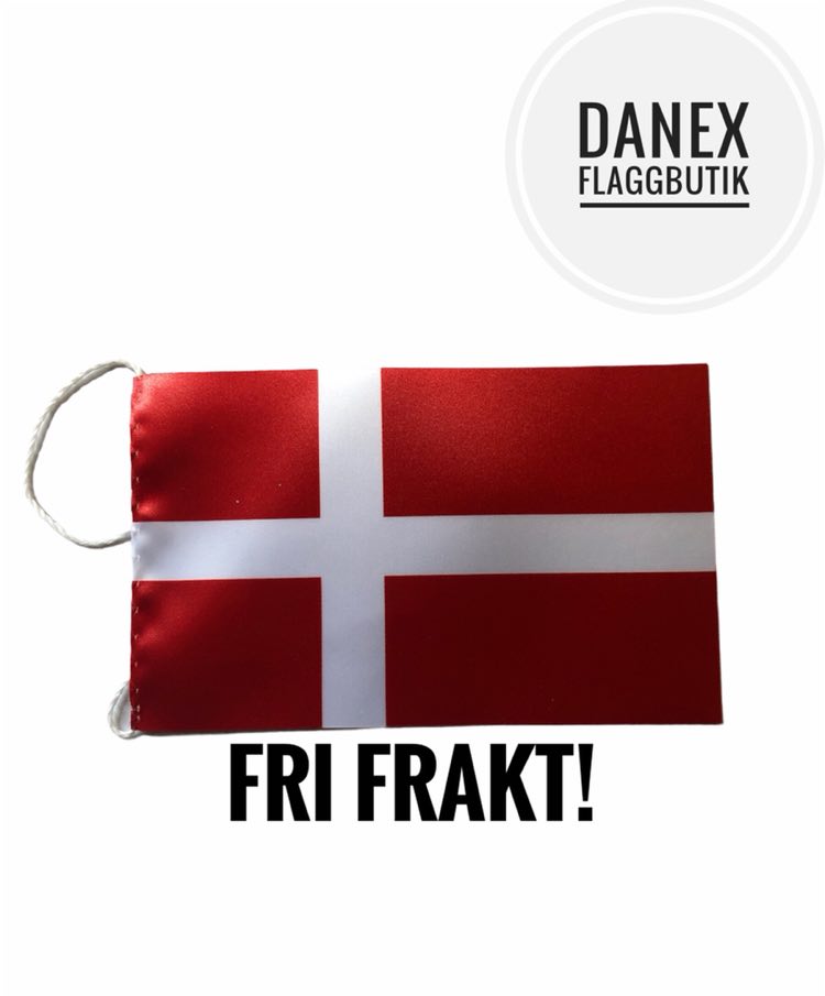Bordsflagga Danmark med fri frakt