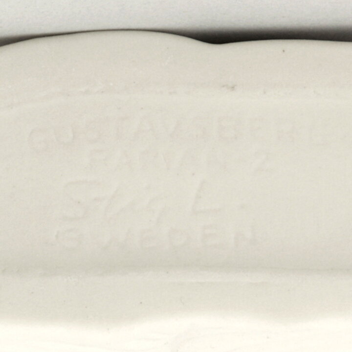 Stig Lindberg (Parian 1977) Matte White Tvillingarna Sculpture 24 cm 