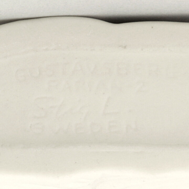 Stig Lindberg (Parian 1977) Matte White Tvillingarna Sculpture 24 cm 