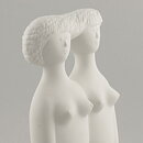 Stig Lindberg (Parian 1977) Matte White Tvillingarna Sculpture 24 cm 