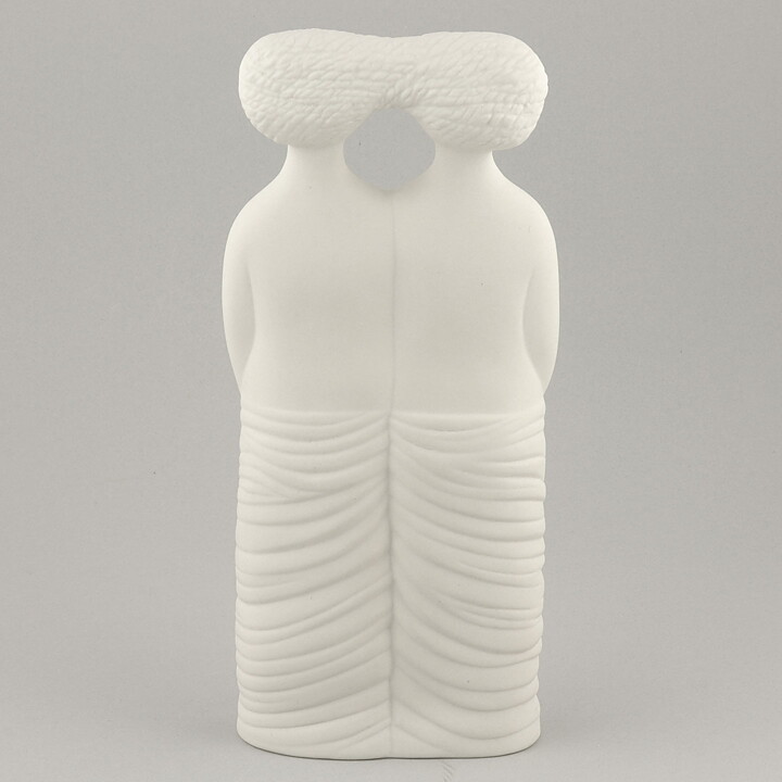Stig Lindberg (Parian 1977) Matte White Tvillingarna Sculpture 24 cm 
