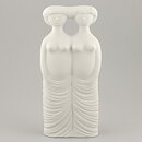 Stig Lindberg (Parian 1977) Matte White Tvillingarna Sculpture 24 cm 