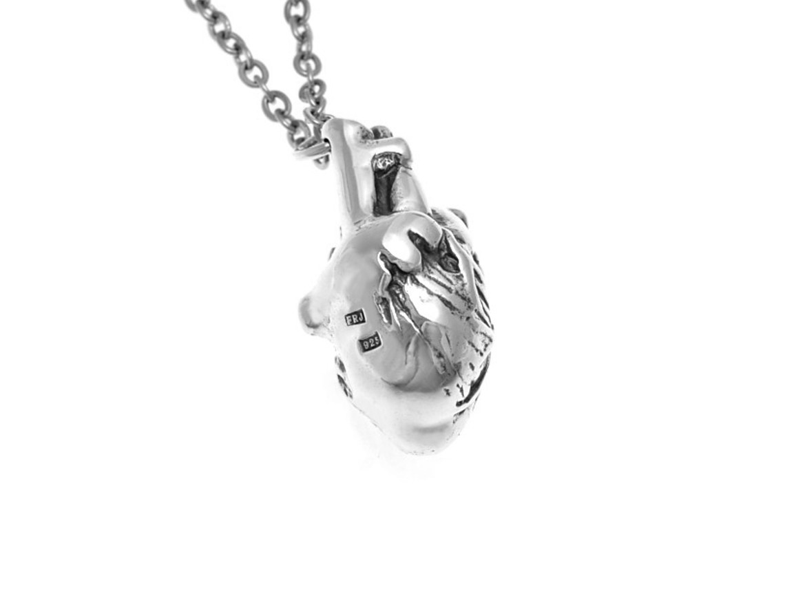 Anatomiskt Hjärta Halsband, Anatomi Smycke i Silver - 6