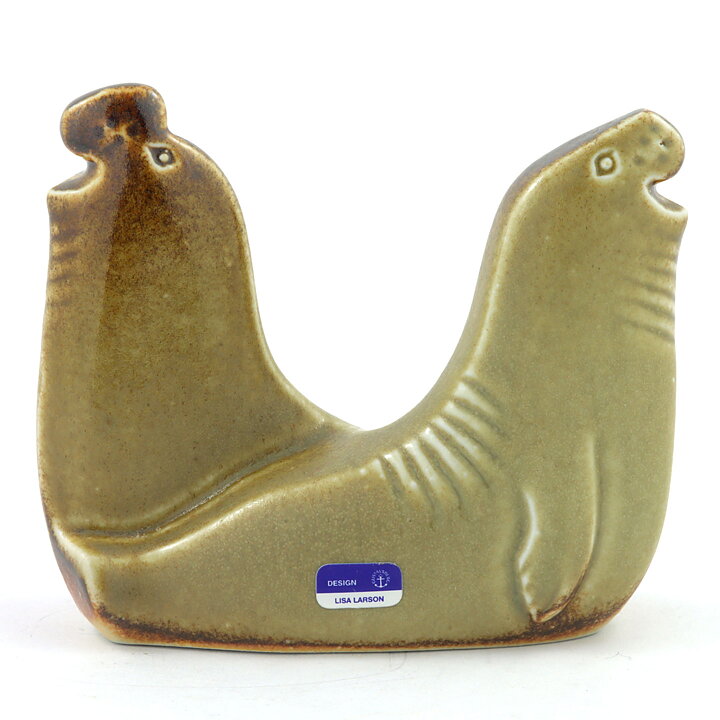 Lisa Larson (Noaks Ark 1978) Sociable Sea Lion Couple 11/9 cm