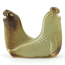 Lisa Larson (Noaks Ark 1978) Sociable Sea Lion Couple 11/9 cm