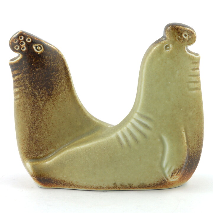 Lisa Larson (Noaks Ark 1978) Sociable Sea Lion Couple 11/9 cm
