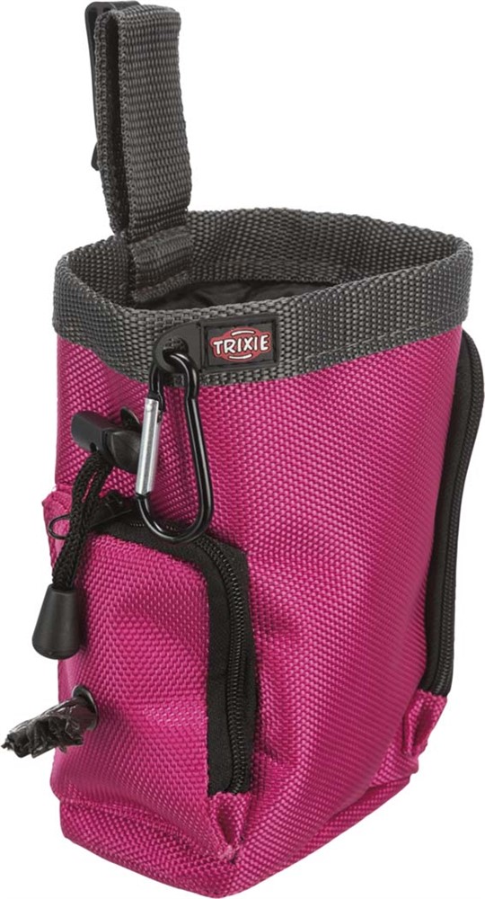 Trixie Baggy 2in1 Godisväska Ø10x13cm Inklusive bajspåsar Rosa/Grå - 3