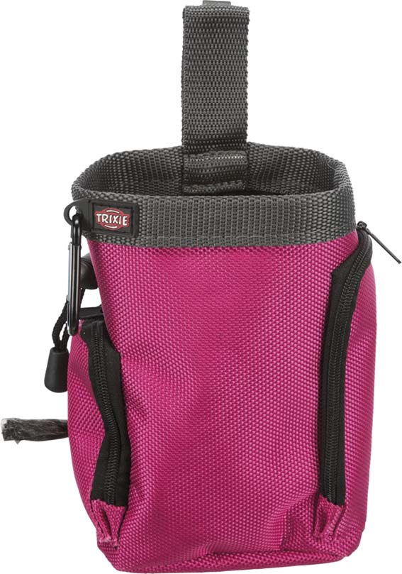 Trixie Baggy 2in1 Godisväska Ø10x13cm Inklusive bajspåsar Rosa/Grå - 2