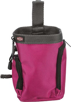 Trixie Baggy 2in1 Godisväska Ø10x13cm Inklusive bajspåsar Rosa/Grå